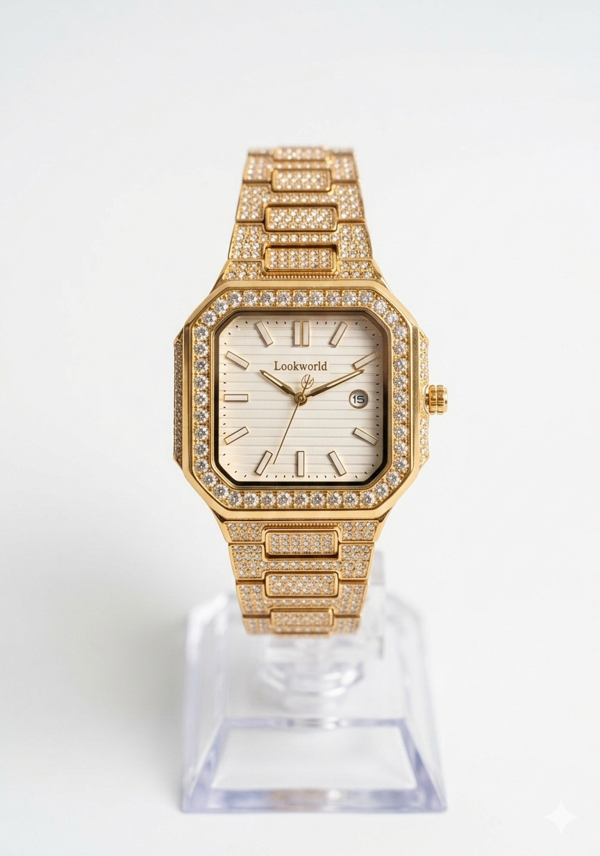 Montre avec des strass.