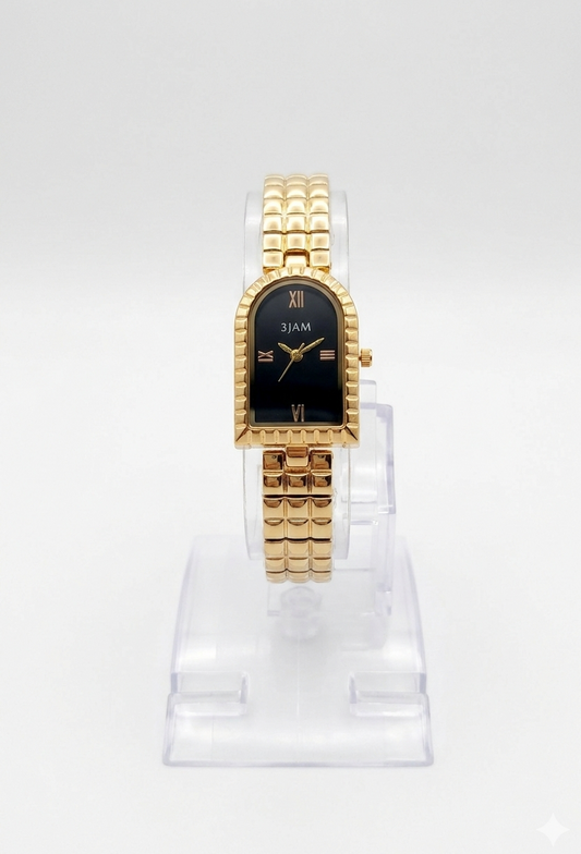 Montre avec cadran noir